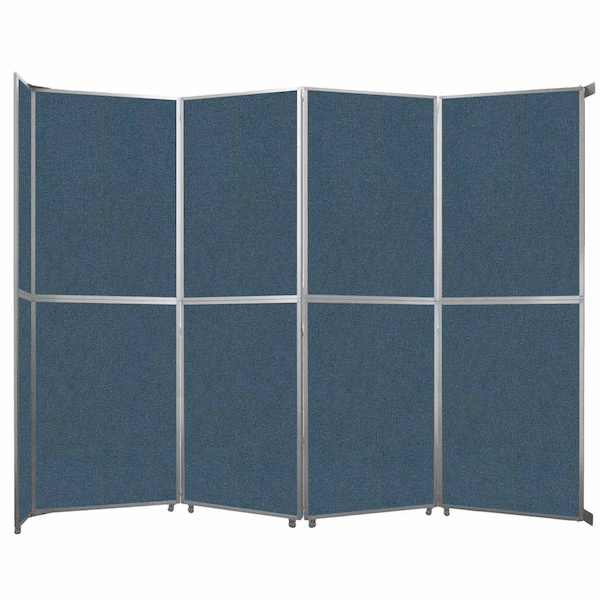 Operable Wall Folding Room Divider 15'7" x 12'3" Caribbean Fabric
